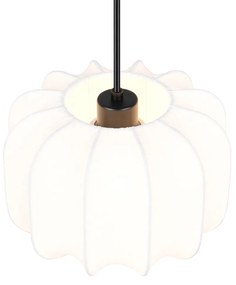 Lampada a sospensione Japandi nera e bianca 25 cm - Madleine