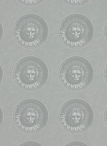 Zoffany Carta da parati Medallion - Silver/ Perfect White