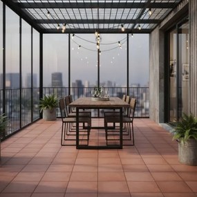 Pavimento Da Esterno 34x34 Cm In Gres Porcellanato Serie Terracotta Ceramiche San Nicola