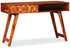 Scrittoio İn Legno Massello Di Sheesham 118x50x76 Cm /