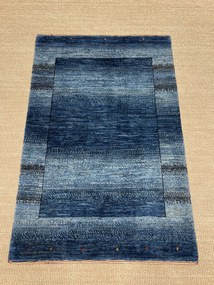 Loribaft Tappeto 80 x 120 Blu (Iran) Annodato A Mano
