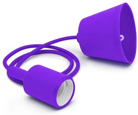 Lampadario su filo ROXY 1xE27/60W/230V viola