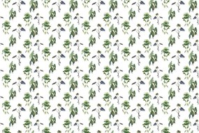 Carta da parati – Foglie verdi graziose
