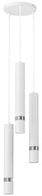 Lampadario a sospensione con filo JOKER 3xGU10/8W/230V bianco/cromo lucido