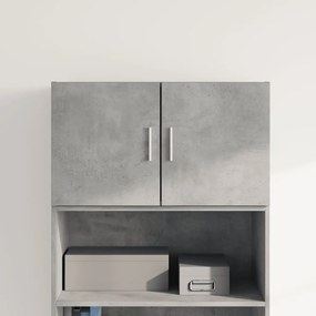 Mobile a parete grigio cemento 70x42,5x40 cm legno multistrato