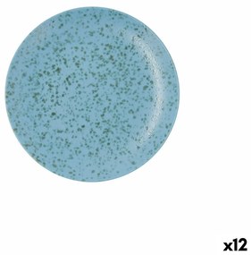 Piatto Piano Ariane Oxide Ceramica Azzurro (Ø 21 cm) (12 Unità)