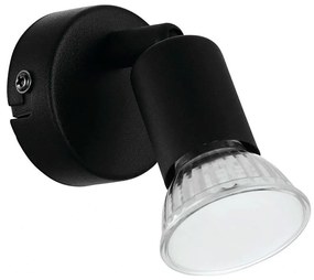Eglo 780457 - Luce Spot da parete a LED ESCALERA 1xGU10/2,8W/230V 3000K nero