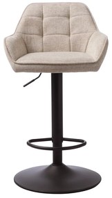 Sgabello da bar beige con altezza regolabile Nolan - Unique Furniture