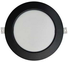 Lampada LED da incasso CIRCLE LED/12W/230V 4000K diametro 17 cm nero