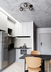 Lampada da soffitto in acciaio SOPRA 3 da interno 3xE14