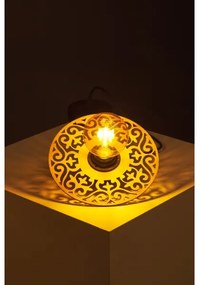 Lampadario a sospensione con filo FALCO 1xE27/60W/230V diametro 20 cm beige