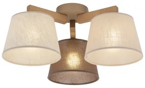 Brilagi - Plafoniera LATTE SABIA 3xE27/15W/230V pino/misto