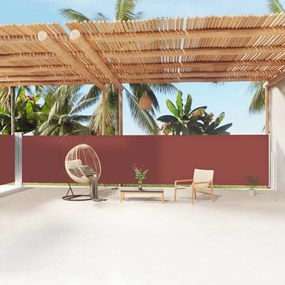 Tenda Da Sole Laterale Retrattile Marrone 160x1200 Cm /