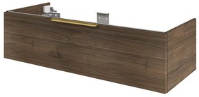 Mobile da bagno sotto lavabo SENSEA Neo Frame noce lucido L 120 x H 32 x P 48 cm, lavabo non incluso