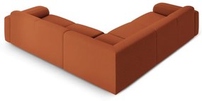 Divano angolare marrone in tessuto bouclé (angolo variabile / a L) Molino - Micadoni Home