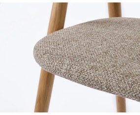 Sedia da pranzo in colore beige-naturale Relate - Unique Furniture