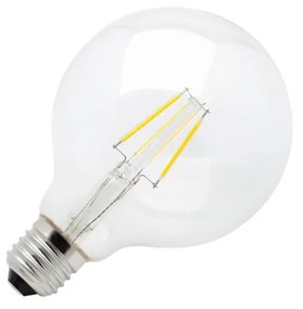 Lampada LED Globo a Filamento E27 8W, G125, 131lm/W Colore  Bianco Caldo 2.700K