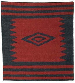 Kilim Tappeto persiano 80 x 90 Rosso (Iran) Tessuto A Mano