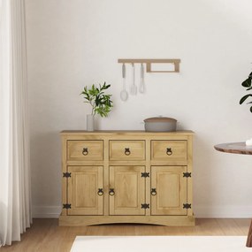 Credenza Corona 115x43x79,5 Cm Legno Massello Di Pino Messicano /