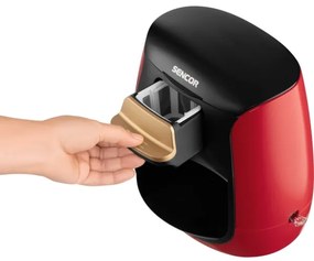 Sencor - Macchina da caffè con due tazze 500W/230V rosso/nero