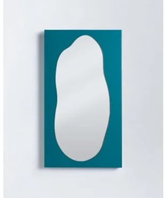 Specchio da Parete Rettangolare in Metallo (80x45 cm) Yuli Verde - The Masie