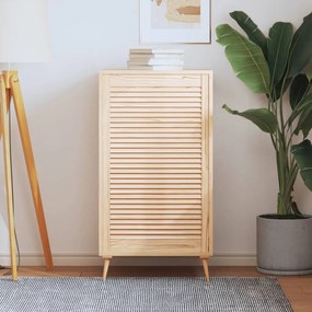 Anta Con Design A Lamelle 99,3x59,4 Cm İn Legno Di Pino /