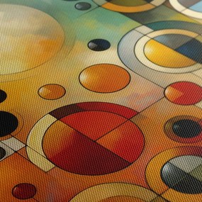 Quadro su tela – Astrazione con cerchi e colori