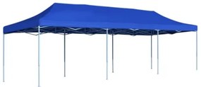 Gazebo Pieghevole Pop-Up 3x9 m Blu