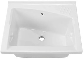 Lavatoio in ceramica 75x61 cm ad incasso per mobile modello Revine