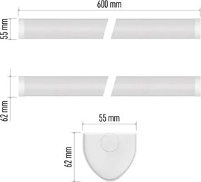 Lampada LED sottopensile 20W/230V 4000K 60 cm