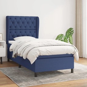 Giroletto A Molle Con Materasso Blu 80x200 Cm İntessuto /