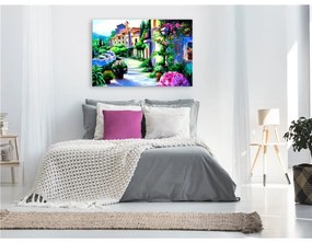 Quadro  Flower Street (1 Part) Wide  Colore colorful, Dimensioni e Misure 90x60