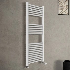 Termoarredo bagno scaldasalviette bianco L 50x120 interasse 45 cm