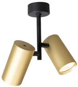 Brilagi - Faretto SELE VERTICAL 2xGU10/30W/230V nero/oro