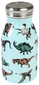 Bottiglia per bambini azzurra in acciaio inox 250 ml Prehistoric Land – Rex London
