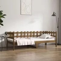 Dormeuse Marrone Miele 90x200 cm in Legno Massello di Pino 820759