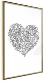 Poster  Fulfillment of Love  Cornice Quadri Cornice d'oro, Larghezza x Altezza Home decor 30x45