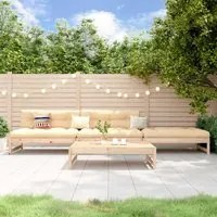 Set Salotto da Giardino 4 pz in Legno Massello di Pino 3186592