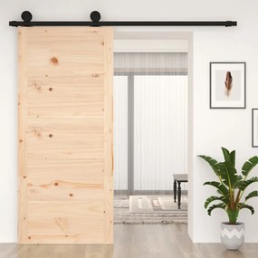 Porta Del Granaio 90x1,8x204,5 Cm İn Legno Massello Di Pino /