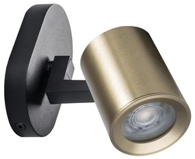 Kanlux 38960 - Faretto da parete LAURIN 1xGU10/10W/230V ottone/nero