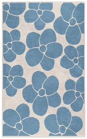 Tappeto blu lavabile 60x100 cm Blue Meadow – Mila Home