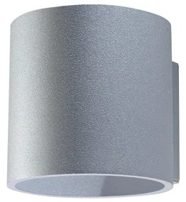 Lampada da parete grigia Roda - Sollux