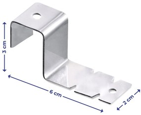 Ganci in acciaio inox in set da 2 - Maximex