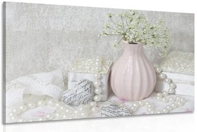 Stampa su tela – Natura morta Shabby Chic di lusso