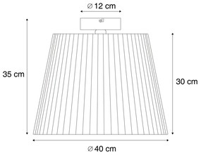 Plafoniera da esterno con corda beige IP54 - Jayla