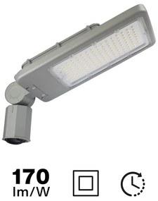 Armatura Stradale LED 100W Programmabile, Classe II con driver Philips Colore  Bianco Naturale 4.000K