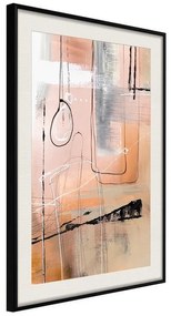 Poster  Pastel Abstraction  Cornice Quadri Cornice nera con pass-partout, Larghezza x Altezza Home decor 20x30