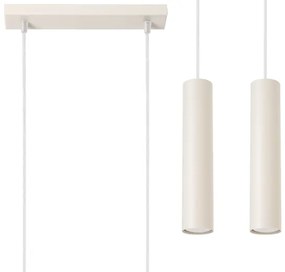 Sollux SL.1480 - Lampadario a sospensione con filo LAGOS 2xGU10/10W/230V color crema