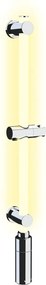 Asta doccia da parete color argento 74 cm LED - Wenko