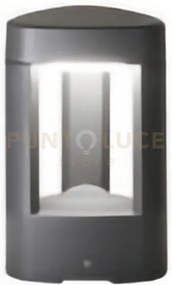 Ges493- paletto in alluminio 1 luce attacco gx53 grigio antracite h...